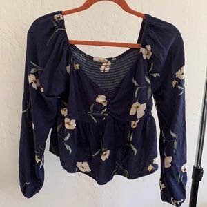 Medium L.A. Hearts Long Sleeve Floral Top